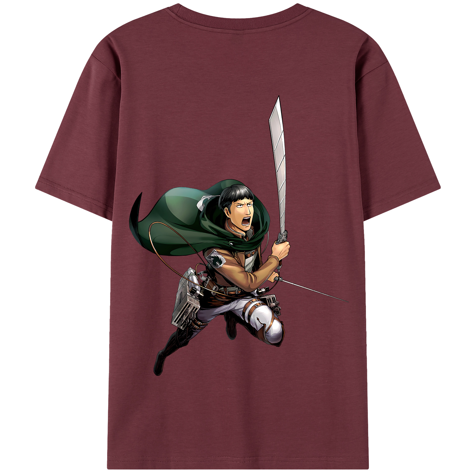 （画像用） 進撃の巨人 Attack on Titan 綿100％半袖Tシャツ（背面プリント）